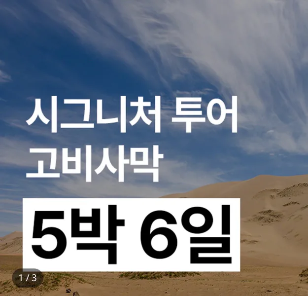 6/21~29일 몽골 동행 구해요!🐫  대표 이미지
