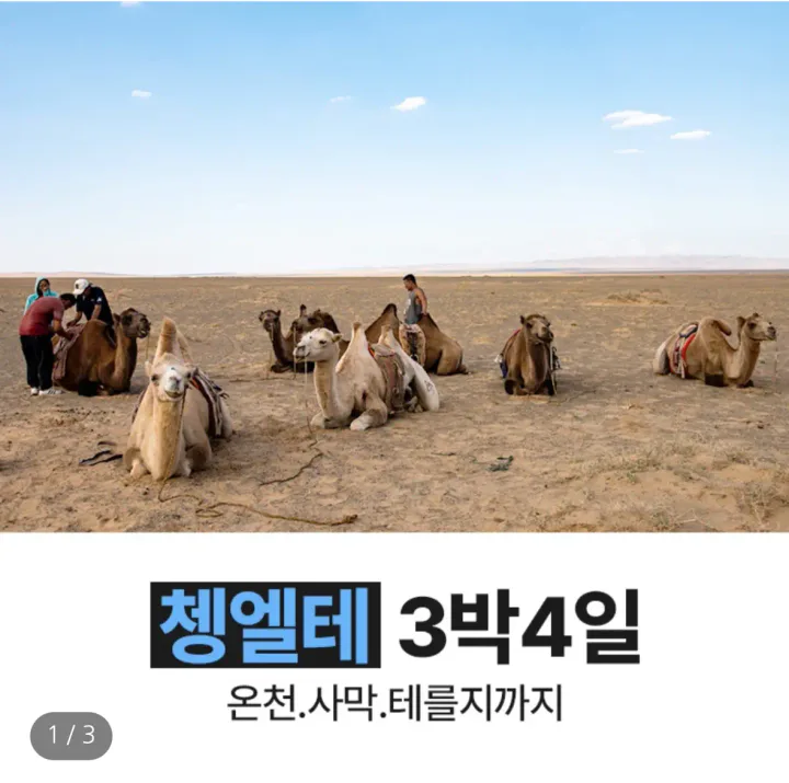 연차 1개로 가는 몽골 3박4일 (10.3-10.6) 대표 이미지